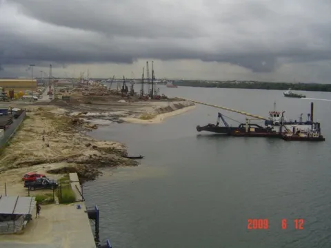 Dredging operations, Nigeria