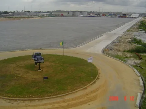 Roadway and roundabout works, Nigeria